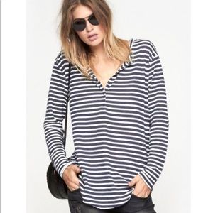 One Teaspoon Stripe long sleeve tee